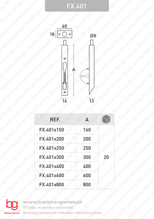 Fecho embutir - LAT�O / A�O